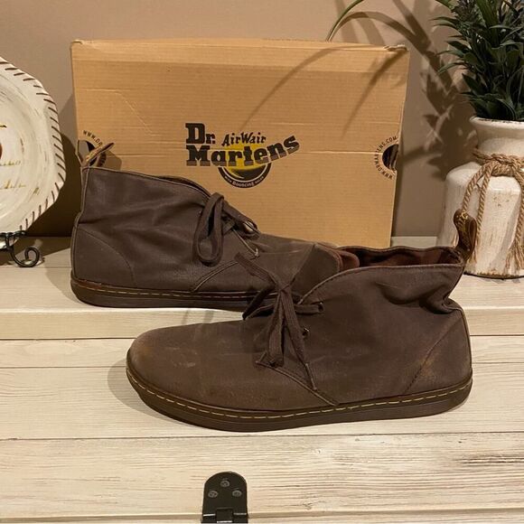 Dr. Marten’s Henrie Men’s Brown Chukka Canvas Boot Size 12 EUC
